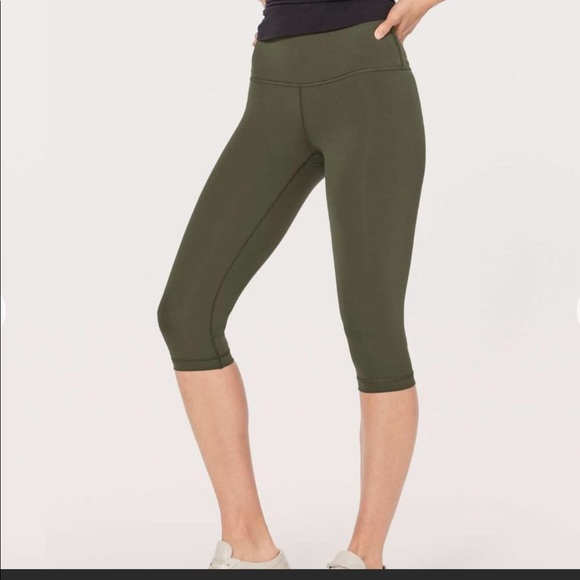 Lululemon Wunder Under High Rise Half Tight in Dark Olive - 2017 First Release - Picture 5 of 5
